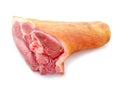 Raw Eisbein or ham hock, or Schweinshaxe. Royalty Free Stock Photo