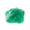 raw emerald mineral isolated on white Royalty Free Stock Photo