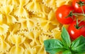 Raw farfalle