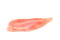 Raw fillet of chiken breast on a light background