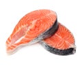 Raw fillet of salmon fish Royalty Free Stock Photo