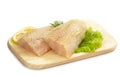 Raw fish fillet Royalty Free Stock Photo