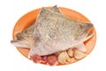 Raw Fish Head Royalty Free Stock Photo