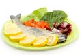 Raw fish meal Royalty Free Stock Photo