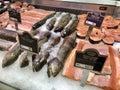 Raw Fish Slises Chopped and Refrigerated