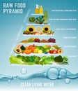 Raw food pyramid