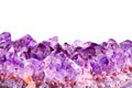 Raw fragment of amethyst mineral