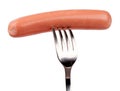 Raw frankfurter sausage isolated Royalty Free Stock Photo