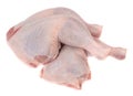 Raw fresh chicken leg isolated on white background Royalty Free Stock Photo