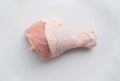 Raw fresh chicken legs on white background Royalty Free Stock Photo