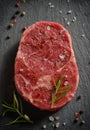 Raw fresh marbled meat Steak