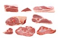 Raw fresh meat collection Royalty Free Stock Photo