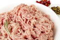 Raw fresh minced mixed meat. Studio Photo Royalty Free Stock Photo