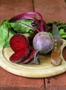 Raw fresh organic beets Royalty Free Stock Photo