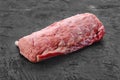Raw fresh pork collar joint meat on black background Royalty Free Stock Photo