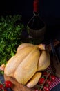 Raw and fresh soup chicken Royalty Free Stock Photo