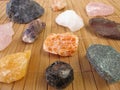 Raw gemstones Royalty Free Stock Photo