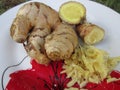 Different Kinds Of Raw Ginger. Royalty Free Stock Photo