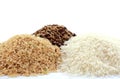 Raw gluten-free rice cereal ingredient. Royalty Free Stock Photo