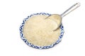 Raw grain organic jasmine rice Royalty Free Stock Photo