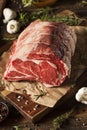 Raw Grass Fed Prime Rib Meat Royalty Free Stock Photo