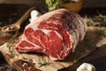 Raw Grass Fed Prime Rib Meat Royalty Free Stock Photo