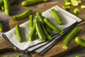 Raw Green Organic Baby Zucchini