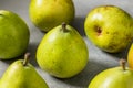 Raw Green Organic Bartlett Pears Royalty Free Stock Photo