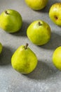 Raw Green Organic Bartlett Pears Royalty Free Stock Photo