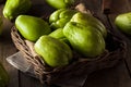 Raw Green Organic Chayote Royalty Free Stock Photo