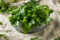 Raw Green Organic Italian Flat Leaf Parsley