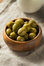 Raw Green Organic Olives