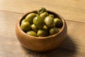 Raw Green Organic Olives