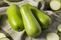 Raw Green Organic Opo Squash Royalty Free Stock Photo