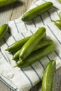 Raw Green Organic Persian Cucumbers