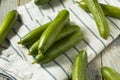 Raw Green Organic Persian Cucumbers