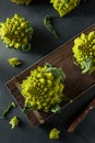 Raw Green Organic Romanesco Royalty Free Stock Photo