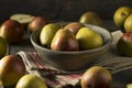 Raw Green Organic Seckel Pears Royalty Free Stock Photo