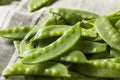 Raw Green Organic Snow Peas