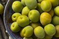 Raw Green Organic Ume Fruit Royalty Free Stock Photo