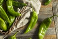 Raw Green Spicy Hatch Peppers