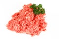 Raw ground pork from butcher Royalty Free Stock Photo