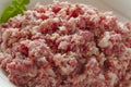 Raw ground pork meat Royalty Free Stock Photo