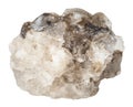 Raw halite rock salt stone isolated Royalty Free Stock Photo