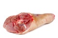Raw ham fore hock Royalty Free Stock Photo