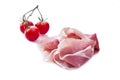 Raw ham leg sliced Royalty Free Stock Photo
