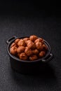 Raw hazelnuts without shells in a bowl Royalty Free Stock Photo