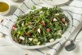 Raw Healthy Organic Kale and Apple Salad