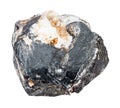 raw Hematite crystal isolated on white