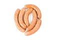 Raw homemade sausages